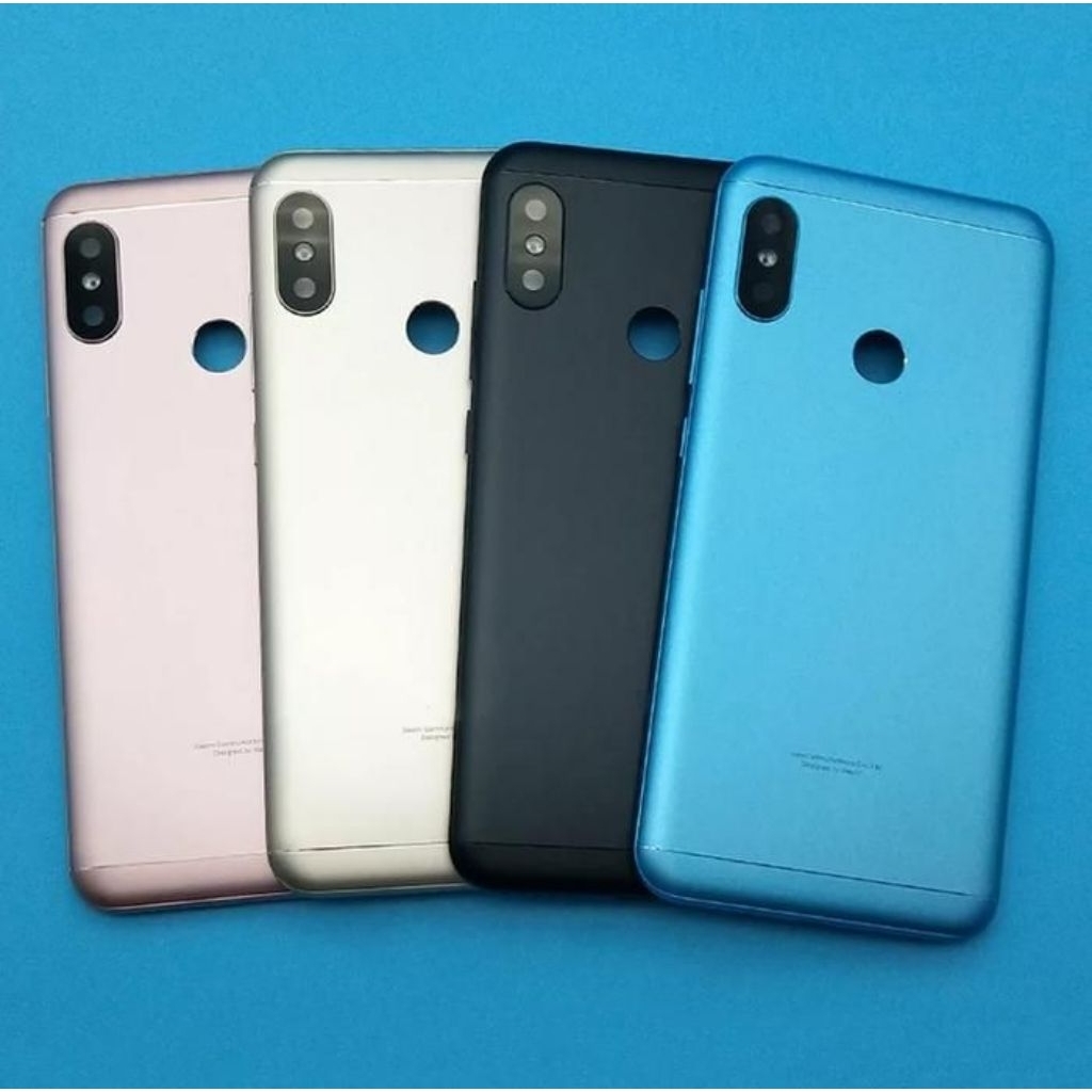 Back Door Cover Casing Tutup Belakang BackDoor Kesing Housing HP Xiaomi Mi A2 Lite + Tombol