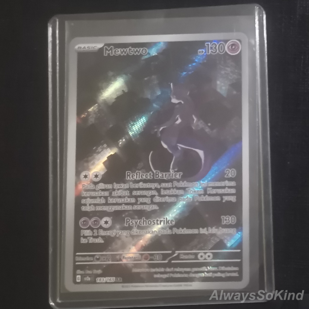 Mewtwo AR sv2a 183/165 Pokemon 151 2023 TCG Indonesia