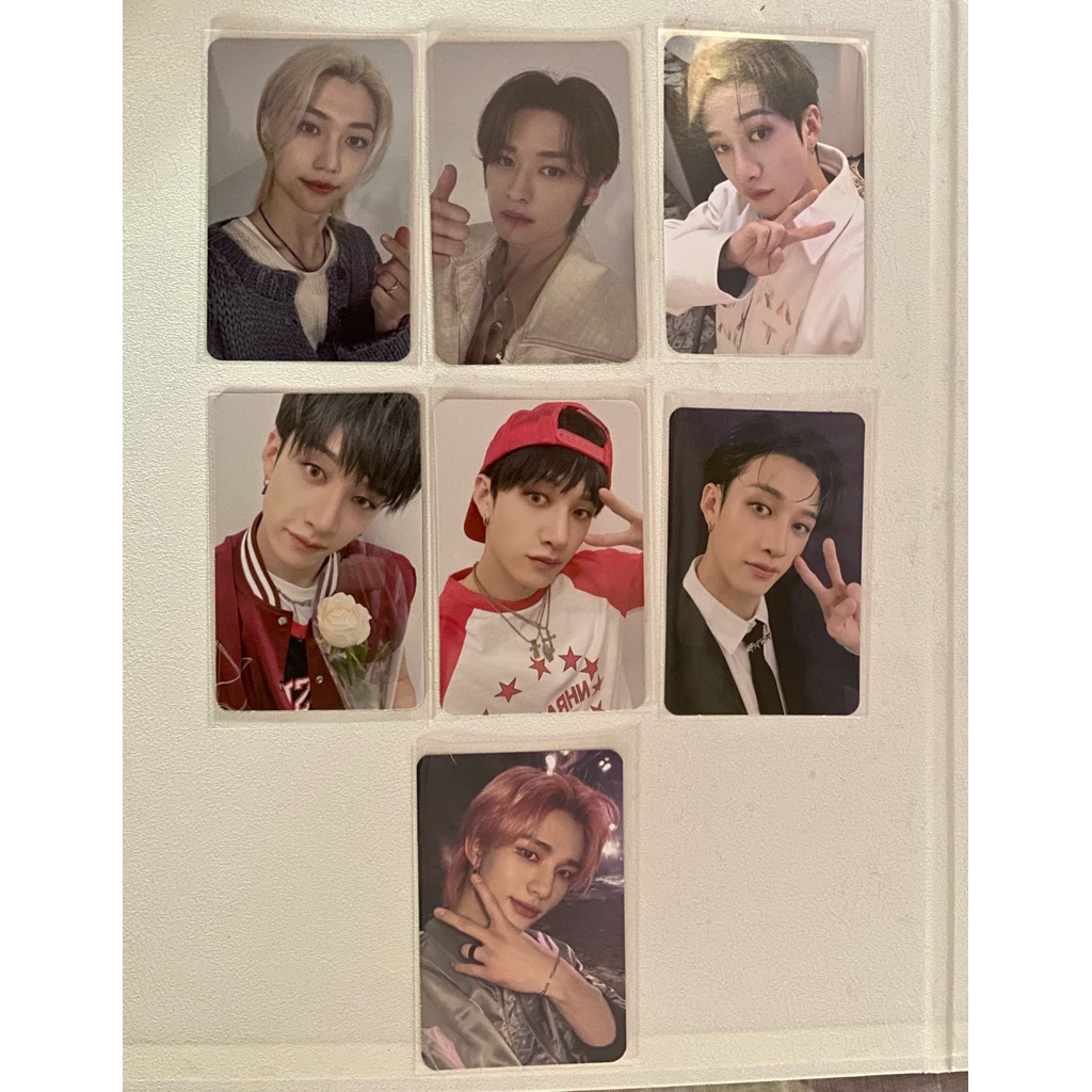 photocard official straykids pob ldf lucky draw soundwave 5 star lee know, felix, bangchan
