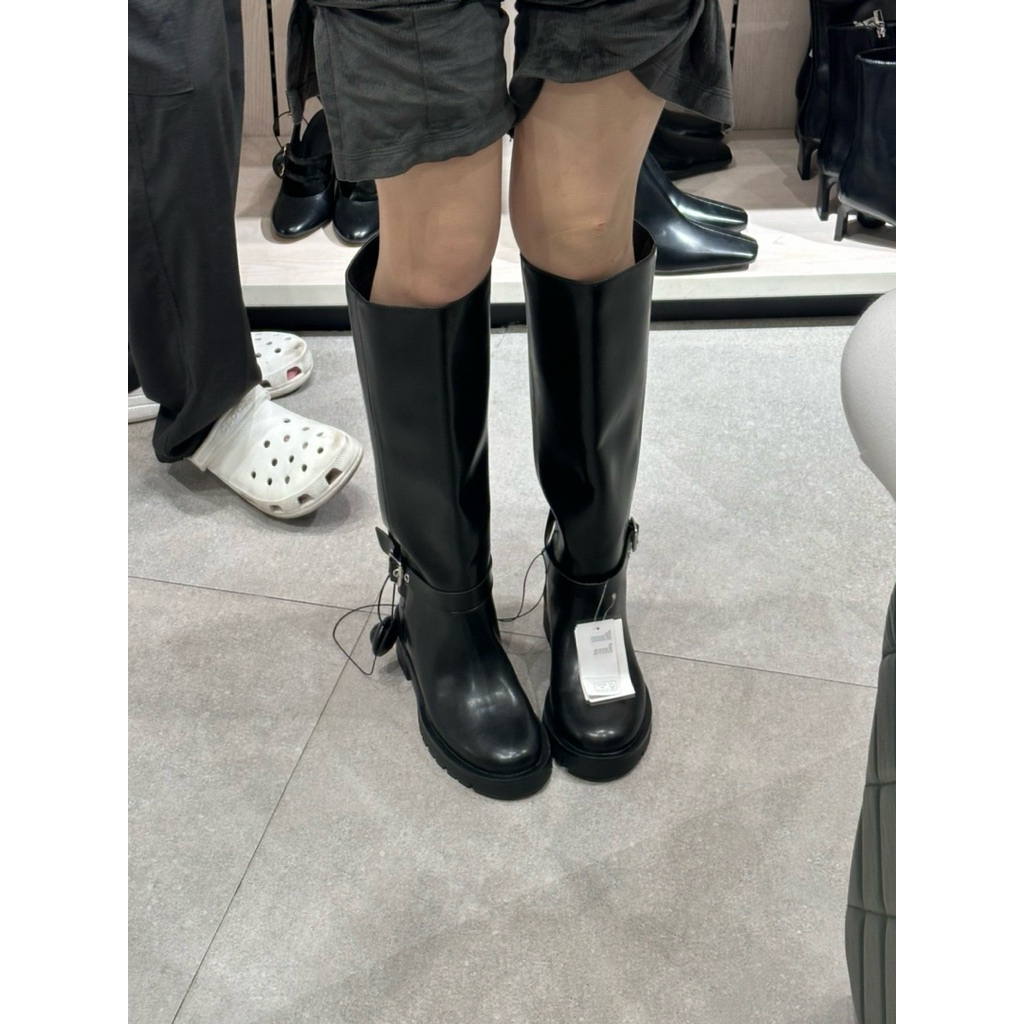 BOOTS HNM, KNEE BOOTS HNW BLACK NEW