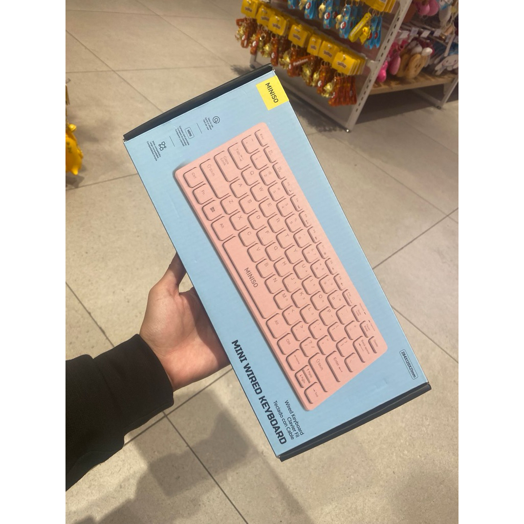 Miniso - Mini Wired Keyboard for Laptop Model (Pink)