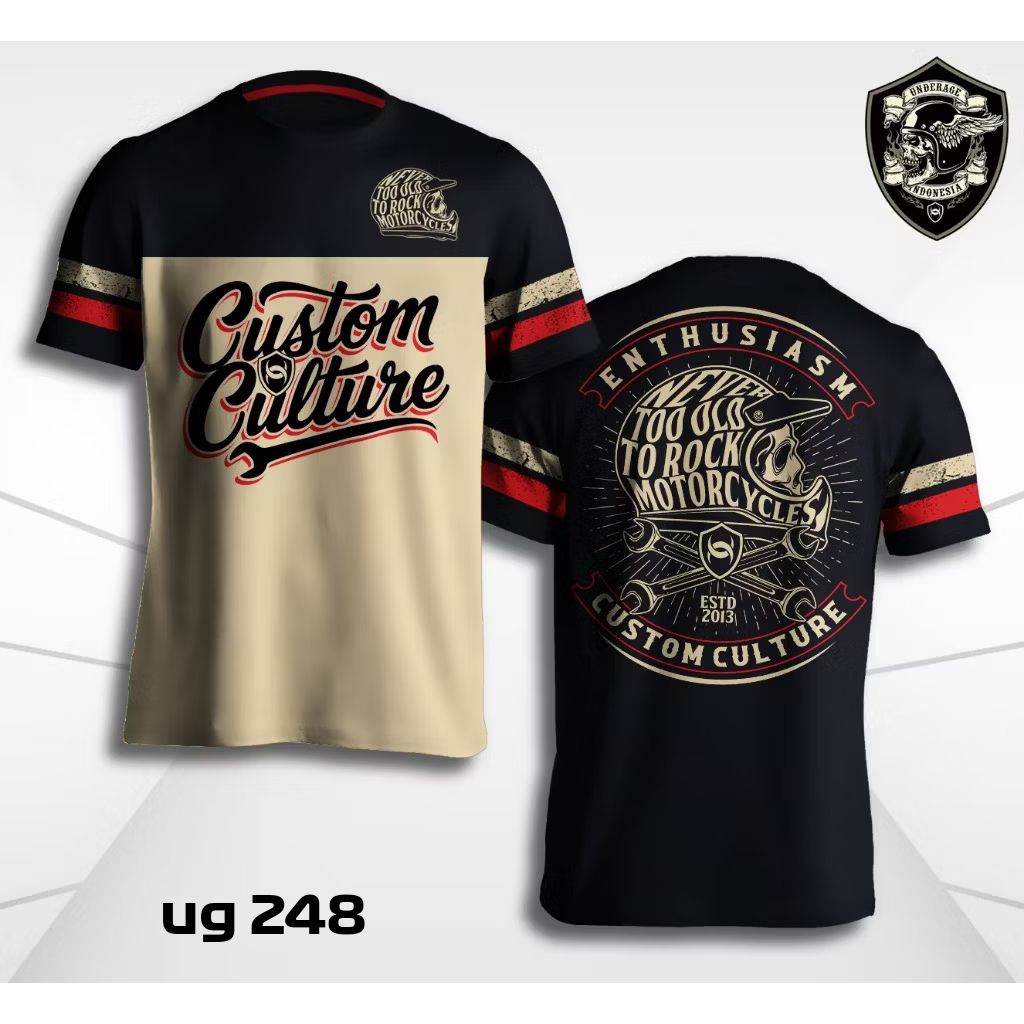 UNDERAGE PREMIUM ORIGINAL kaos racing kaos bikers kaos distro kaos balap supermoto kaos motor custom