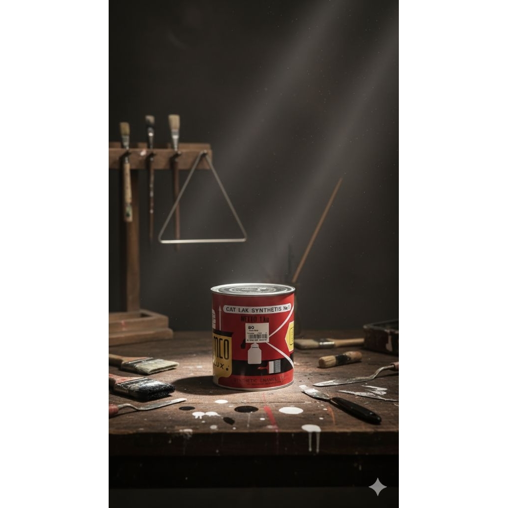 EMCO LUX Cat Kayu & Besi - No. 80 Abu-abu Baja (Steel Grey)