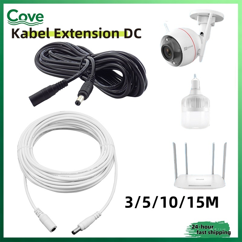 Kabel Arus Searah DC - Kabel Panjang Power CCTV, Kabel Panjang Listrik, Kabel 3M 5M 10M 15M, Kabel P