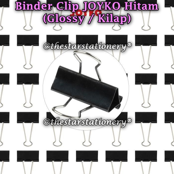 (1 Kotak Kecil) GABUNGAN Binder Clip JOYKO 105M 105 107 111 155 200 260M 260 (1 Kotak Kecil)
