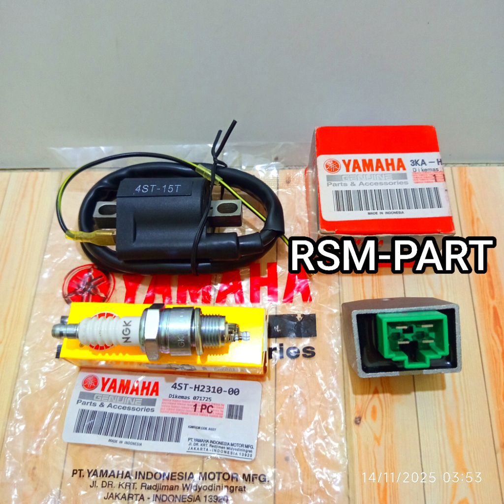 PENGAPIAN 3 ITEM KIPROK + KOIL/COIL + BUSI 4ST/3KA YAMAHA RX S, SPECIAL, RX KING OLD, RX KING NEW, F