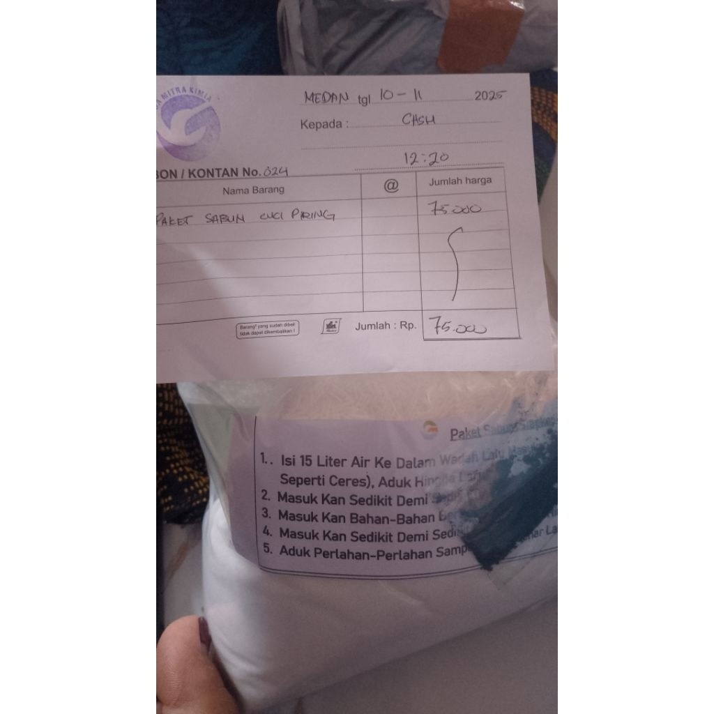 bahan sabun cuci piring