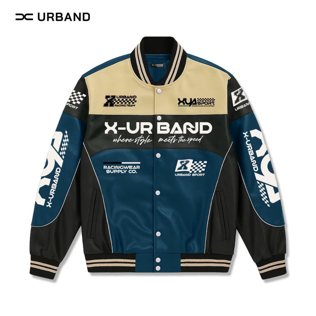 X Urband Absolute Jaket Nascar Racing Kulit Sintetis A624
