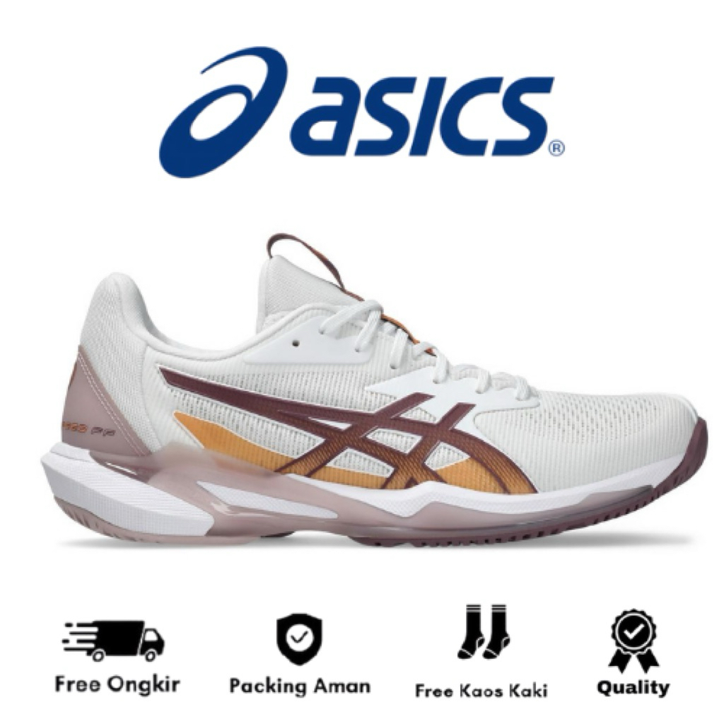 Padel Or Tenis Shoes Asics Gel Solution FF 3 White Dusty Mauve Tenis Shoes