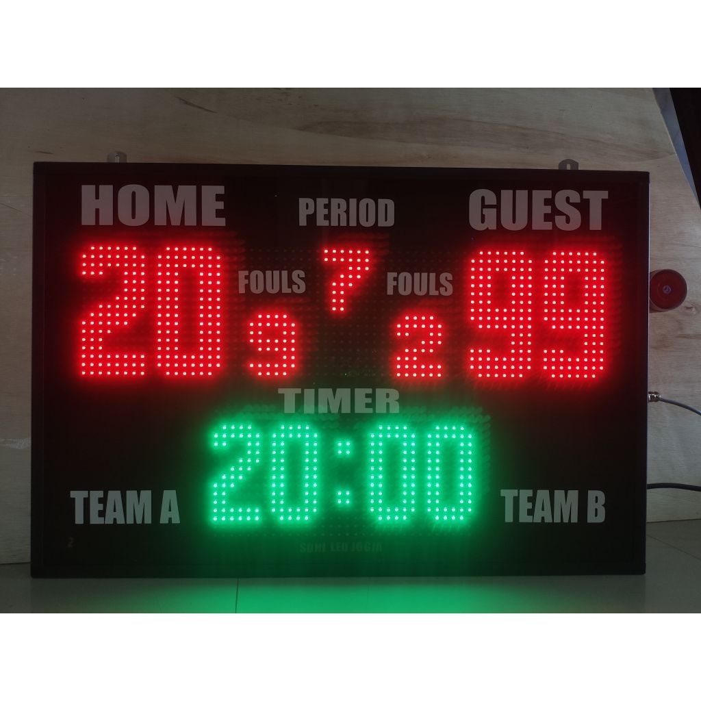 Papanskor Futsal Scoreboard Basket Scoring board led papan skor bola digital Garansi 1th