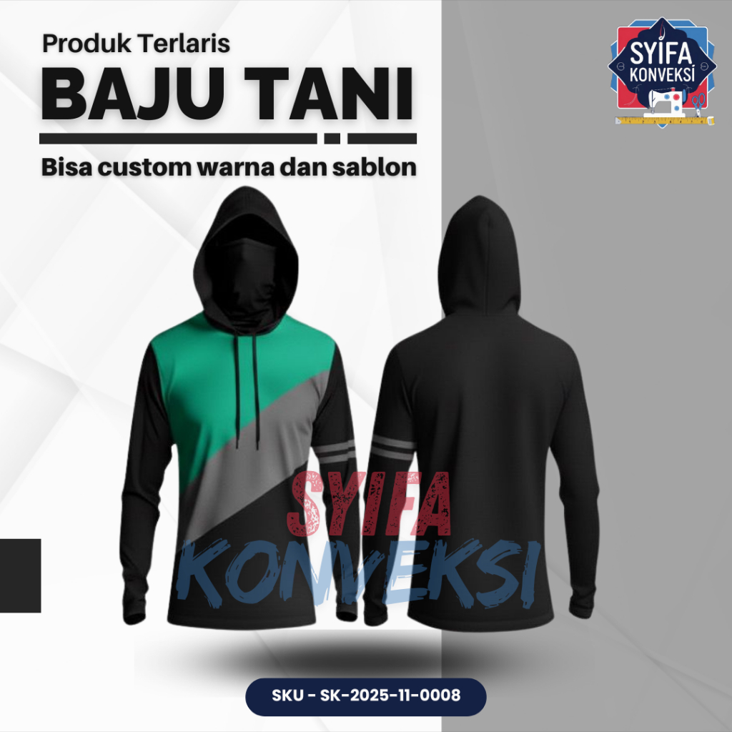 Baju Tani / Komunitas / Kerja / Baju Custom - POLOS KOMBINASI HTA TANPA SABLON