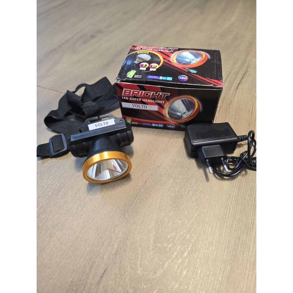 Obral Senter Kepala Volto Bright Led 20W Kuning Warm White