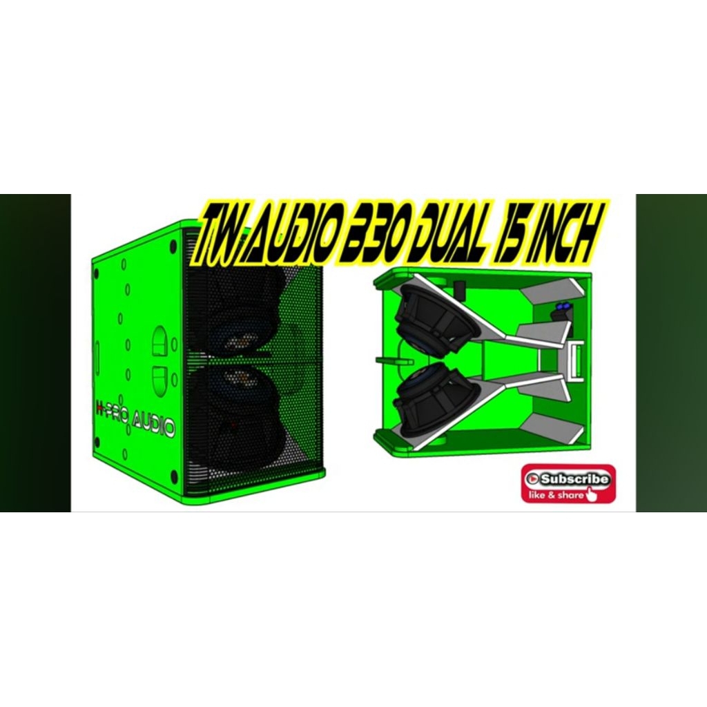 box speaker b30 15 inch mentahan bahan triplek 18 mm