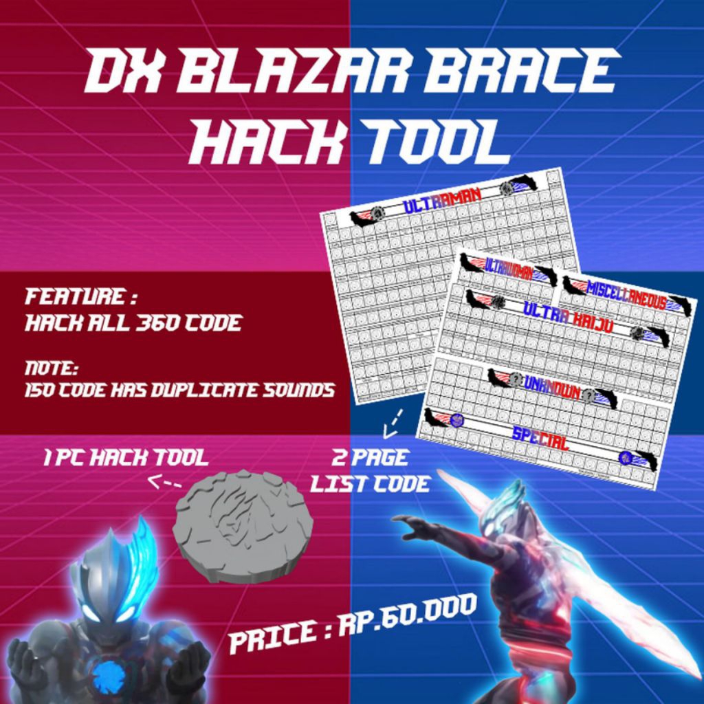 ALAT HACK TOOL DX BLAZAR BRACE / ULTRAMAN BLAZER / BLAZAR STONE