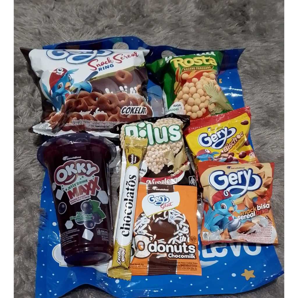 FREE OKKY JELLY DRINK MINUMAN READY COD Promo Harga Termurah Paket Snack Ulang Tahun Garuda Gerry de