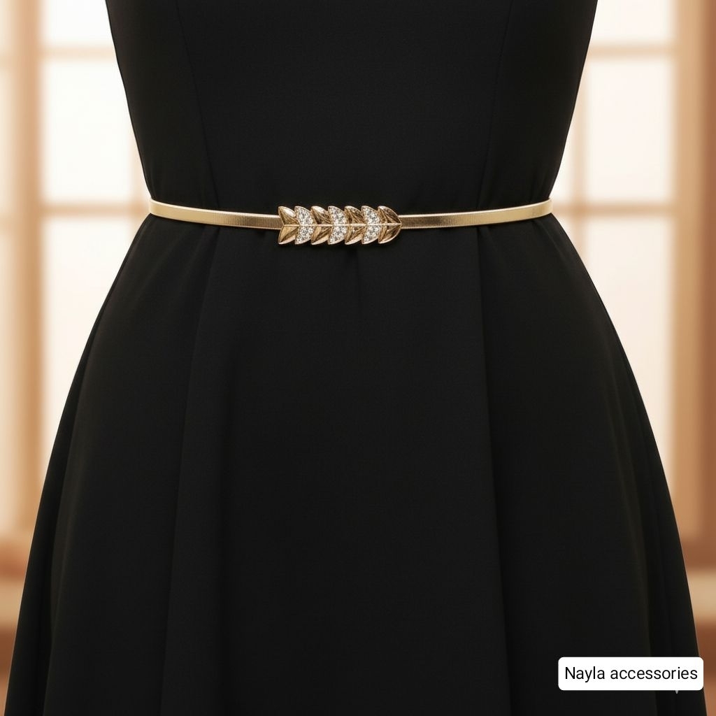 Ikat Pinggang Belt Wanita dress Besi Elastis