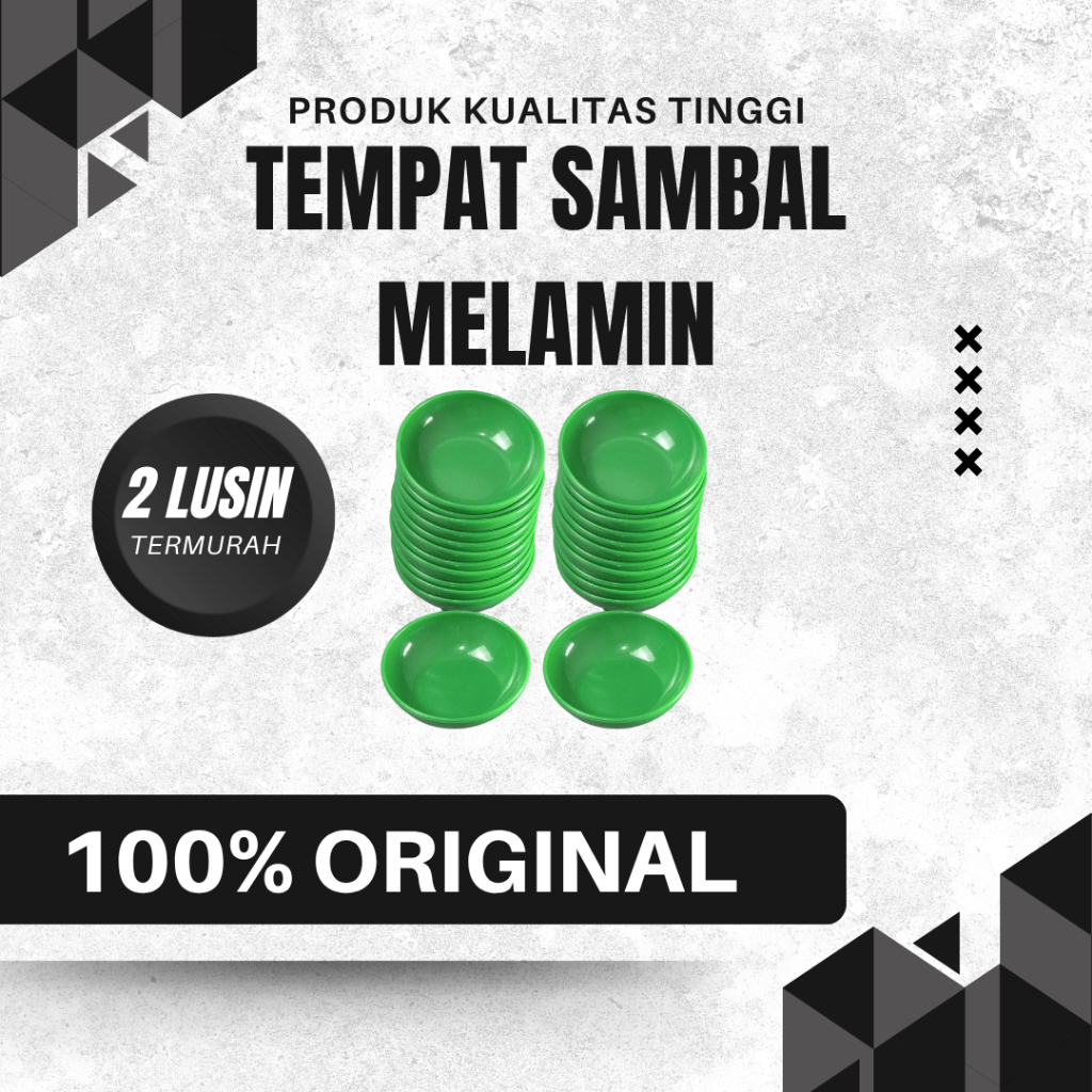 Tempat / Mangkok Sambal / Saos Kecil Warna Hijau Melamine (2LUSIN)