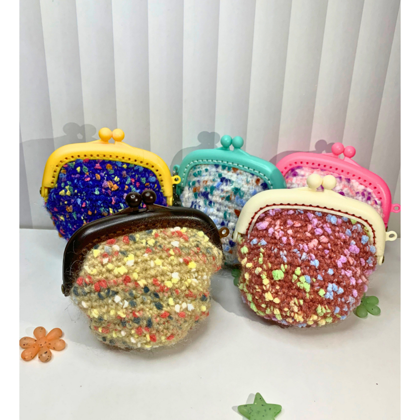 Dompet Koin Rajutan Lucu | Coin Purse Crochet with Jelly Frame | Koleksi Lucu | Koleksi Unik