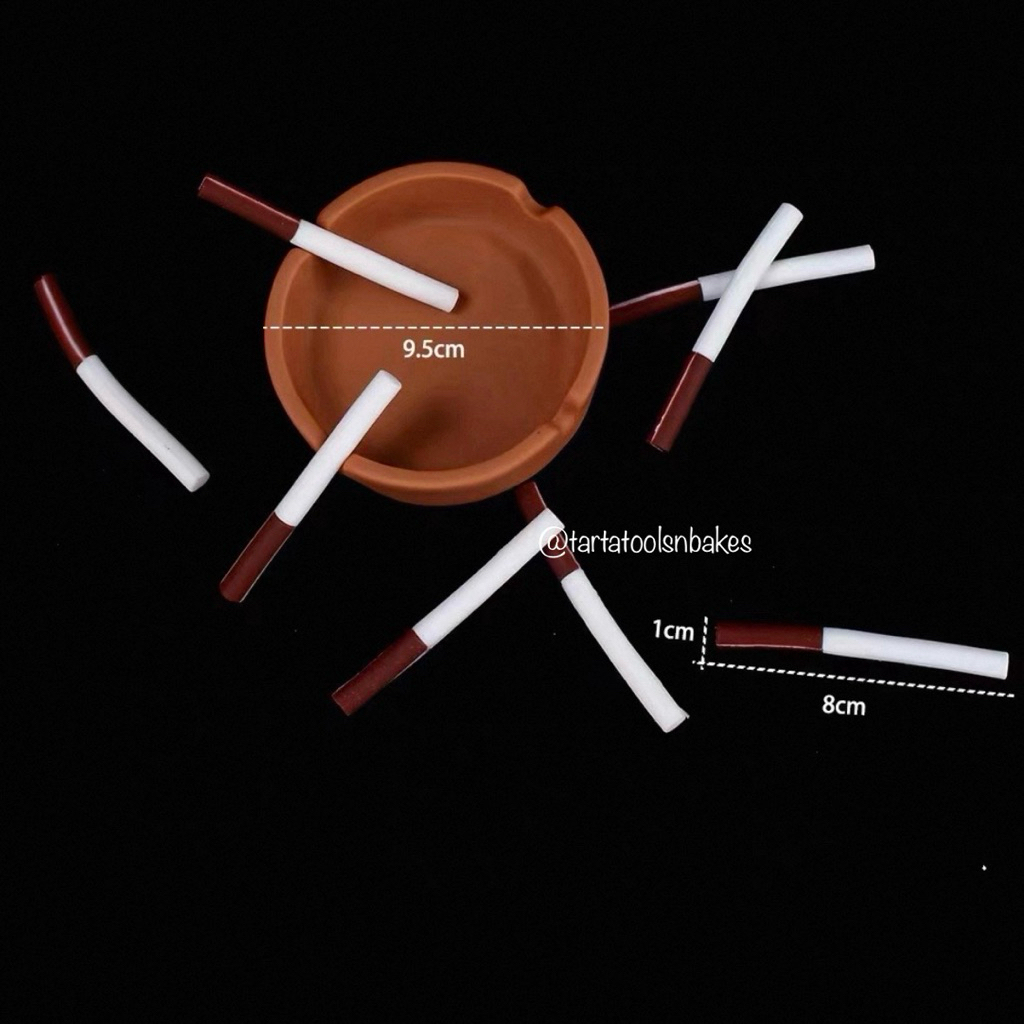 Asbak Rokok | Hiasan Kue | Miniatur Dekorasi Cake Ulang Tahun