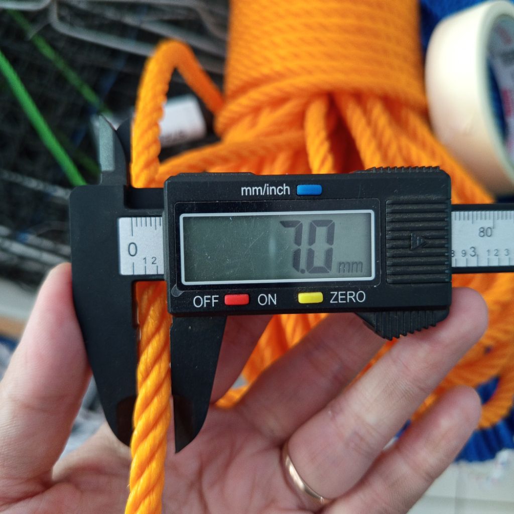 1 ROLL Tali Tambang PE 7mm Bahan Plastik PE Harga 1 Roll