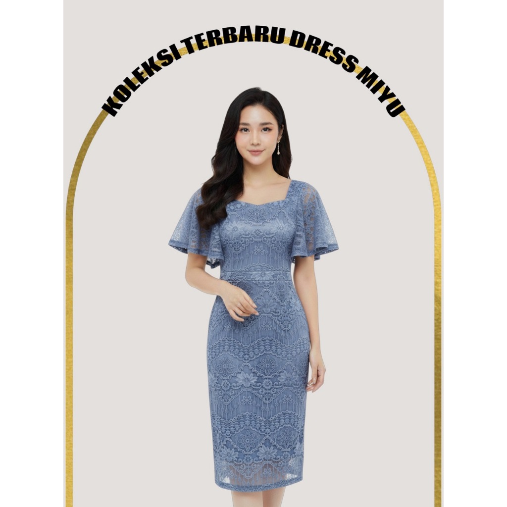 Df - Gaun Span Dress Terbaru - Rekomendasi Dress Brokat Pesta - Dress Korea