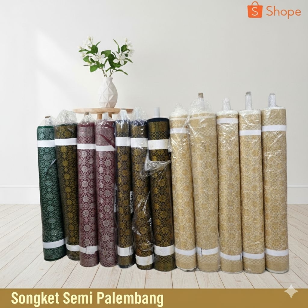 bahan songket. kain songket. bahan rok. kain rok. songket semi palembang. bahan songket murah. kain 