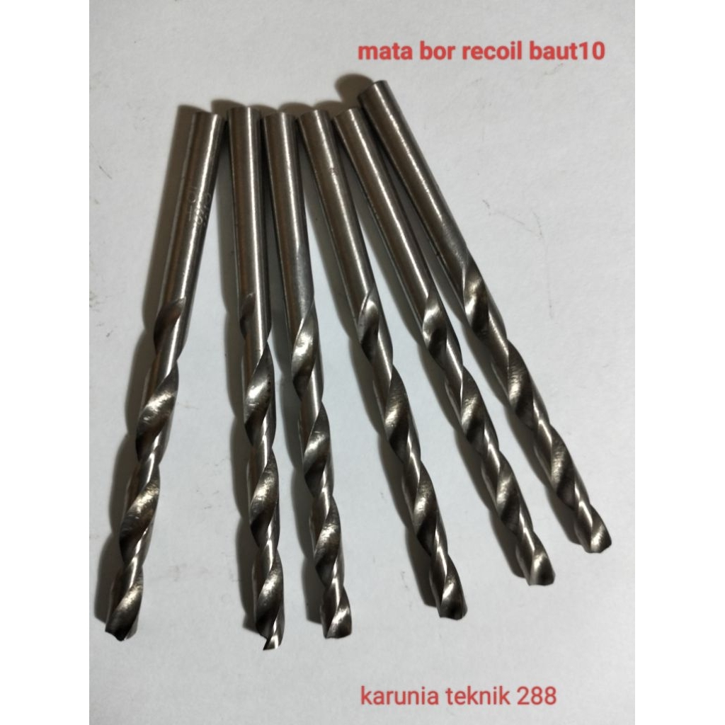 mata bor recoil baut10 HSS second mulus