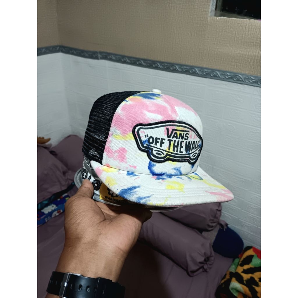 Topi Skate Jaring Trucker Snapback Hat Hats Cap Caps Vans Authentic Original