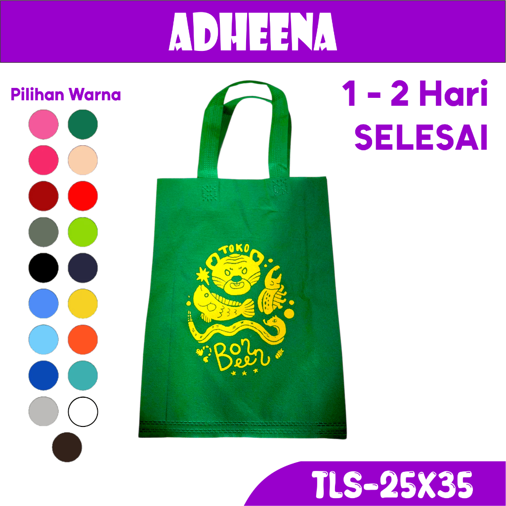 Link khusus sablon warna Tas 25x35 30 pcs