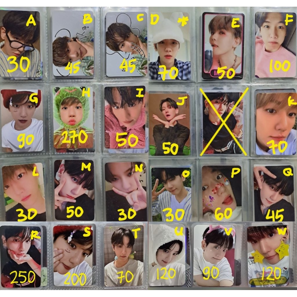 (nominal kecil) EXO Baekhyun Kodok PC The World Birthday Cafe 0506 Stock Prive Delight Photocard