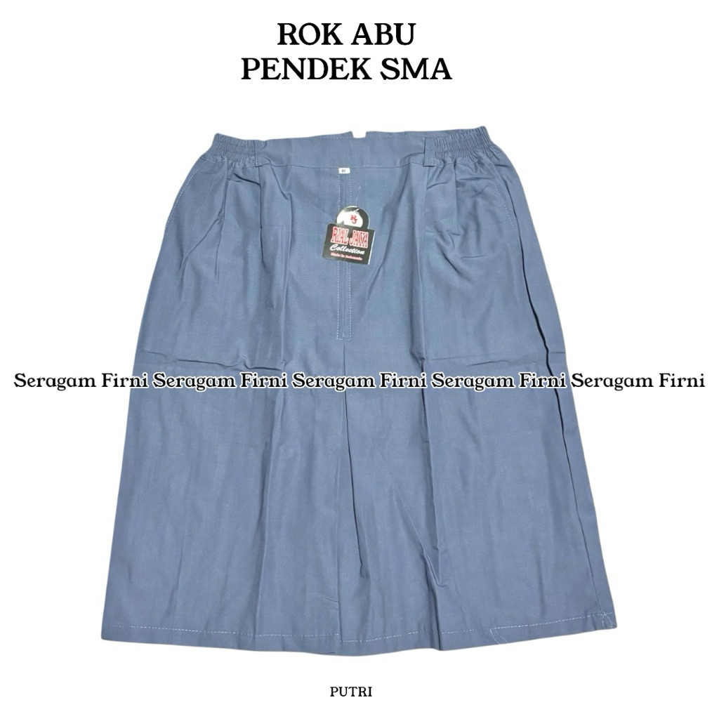 Rok SMA ABU PENDEK untuk anak Perempuan