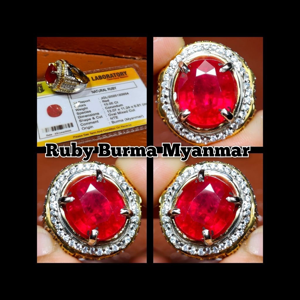 natural permata Ruby Burma Myanmar super jumbo HQ