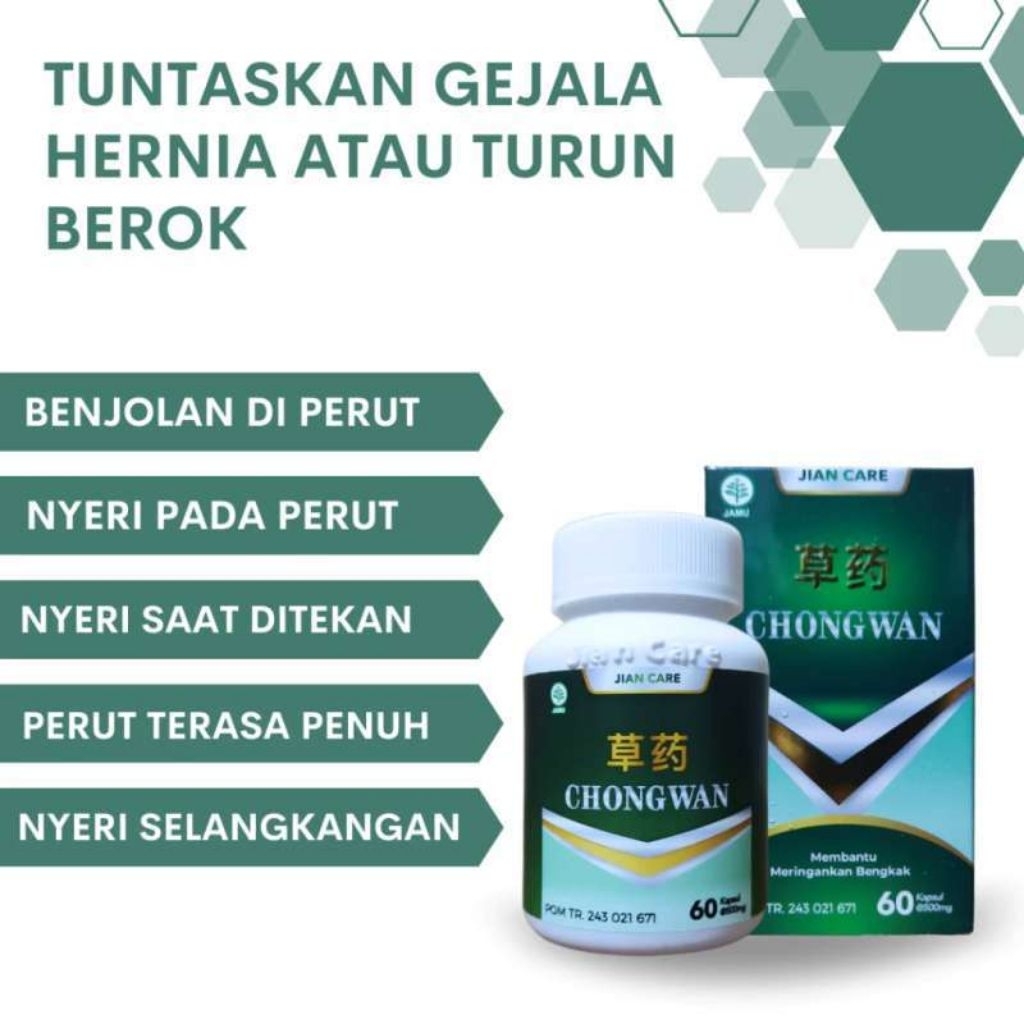 Jiancare Chongwan Jiancare Original Obat Hernia Turun Berok Varikokel Ampuh