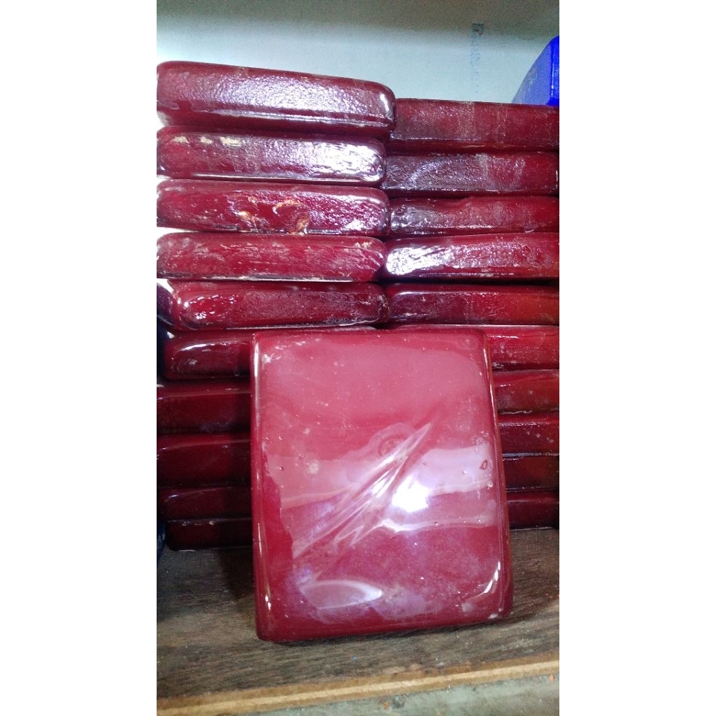 Bahan batu merah marjan obsidian