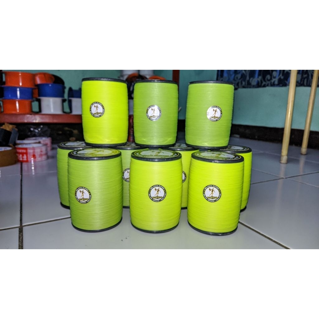 Gelasan layangan Salatin Kimia 021 beling termos + isolator 6000 yard ( jernihan ) halus berasa asli