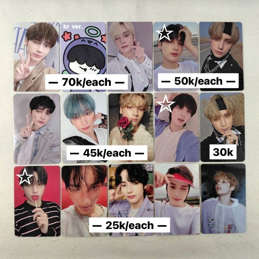 PHOTOCARD PC TXT OFFICIAL AAB HUENINGKAI HYPERFOCUS VR LD WEVERSE SANCTUARY ROMANTIC MIDSUMMER SUNRI