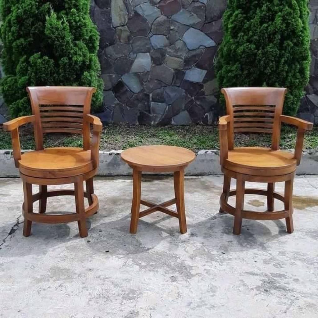 kursi teras cantik/kursi teras kayu set 2kursi+1meja/kursi teras kayu minimalis/kursi teras kayu jat