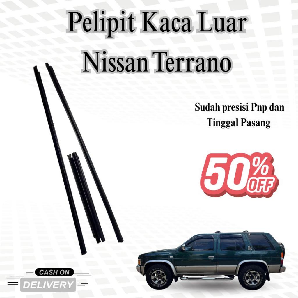 Pelipit Kaca Luar Nissan Terrano | Lis Karet Kaca Pintu Luar Terrano | Sparepart Exterior Terrano