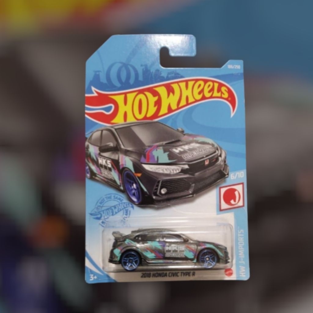 Hot Wheels 2018 Honda Civic Type R - HKS Hipermax JDM