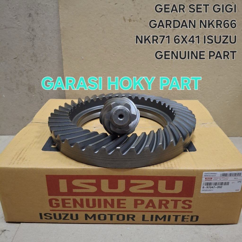 GEAR SET NKR 71 NKR71 ATAU CROWN WHEEL ISUZU ELF NKR66 NKR 66 6X41 NKR71 NKR 71 6X41 MADE IN JAPAN