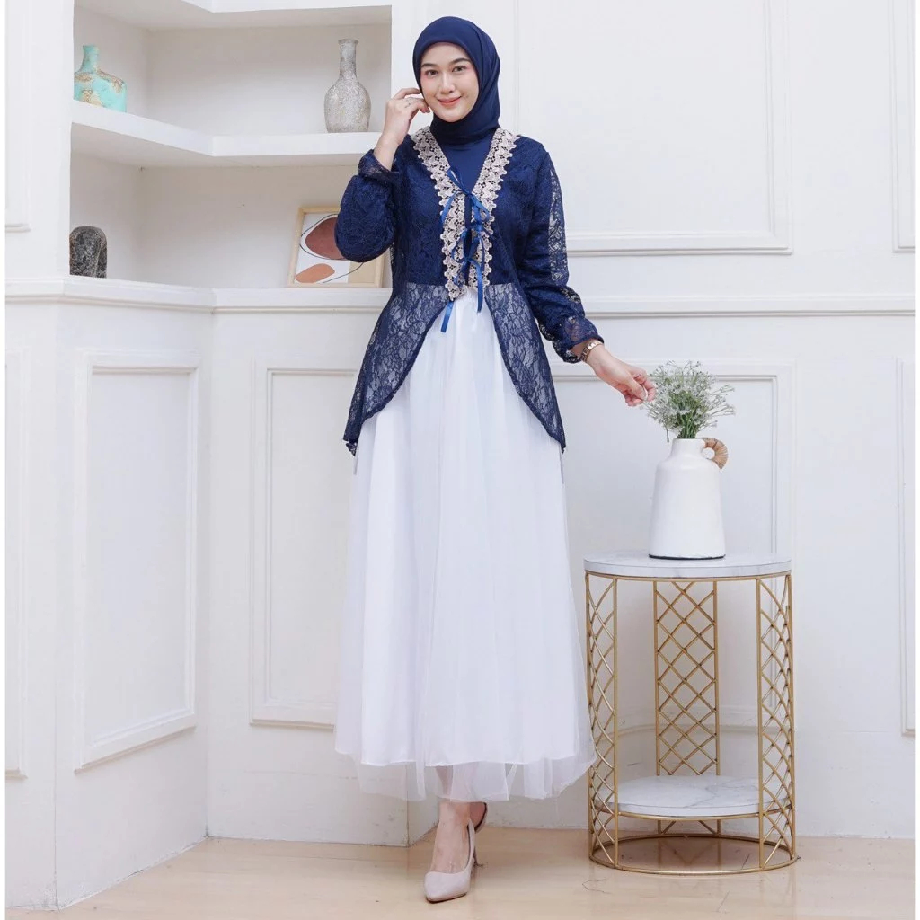 Outer Brukat Tile Cardigan Elegan Kondangan