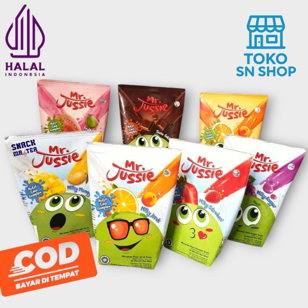 Mr. Jussie Minuman Jus Buah Susu - Netto 90ml