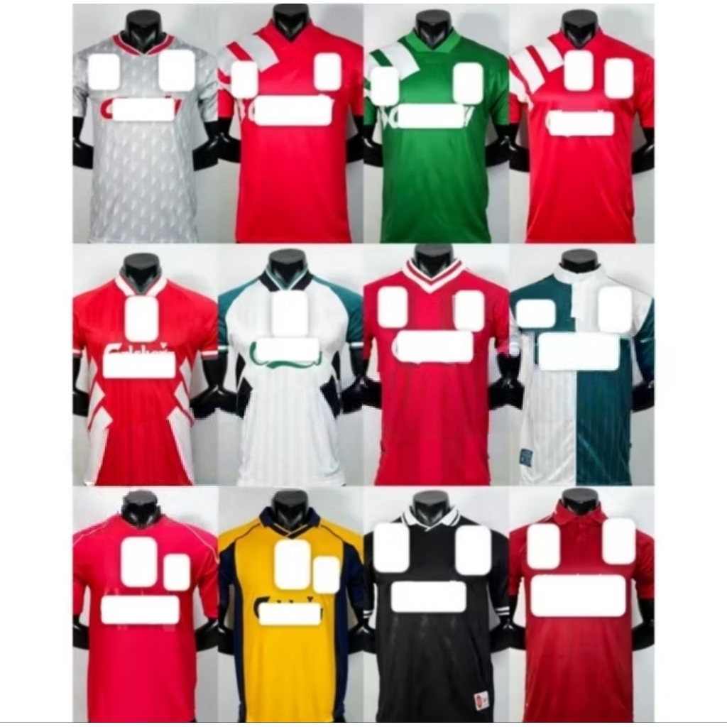 JERSEY BOLA RETRO LIVERPOOL HOME AWAY 3RD THIRD