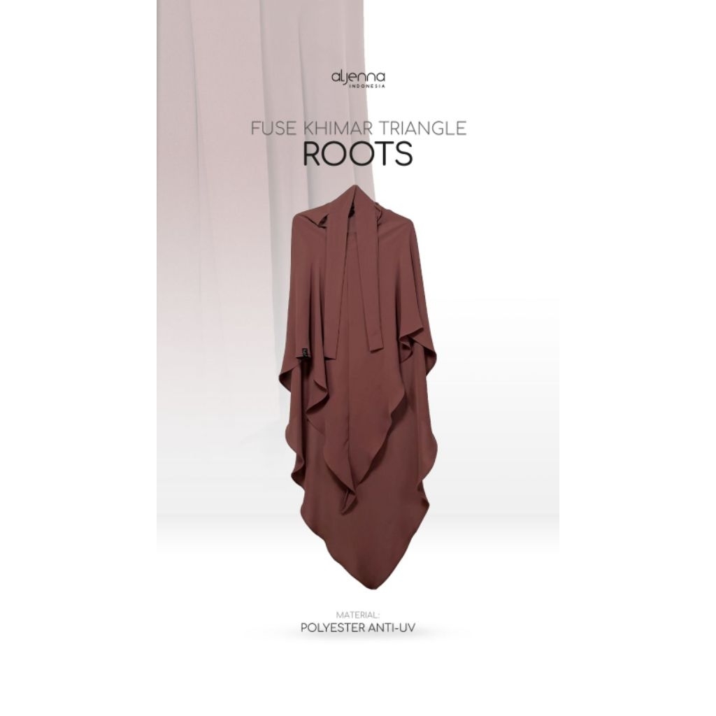 Fuse Khimar Triangle Aljenna warna roots new with tag