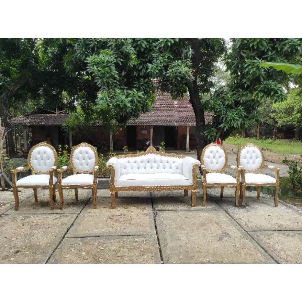 set pelaminan kayu jati sofa pelaminan