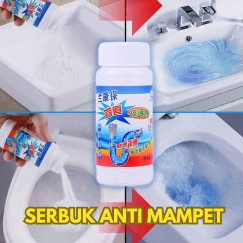 Serbuk Anti Sumbat | Obat Anti Mampet Pembersih Saluran Pipa & WC| Bubuk Anti Sumbat