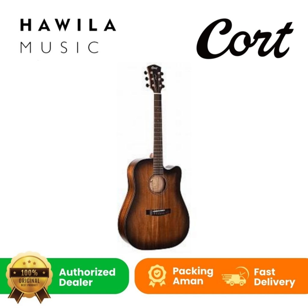 Akustik Elektrik Gitar Cort Core Oc Amh Opbb , Gitar Cort Oc Abw Oplb Bonus Tas Ransel , Gitar Cort 