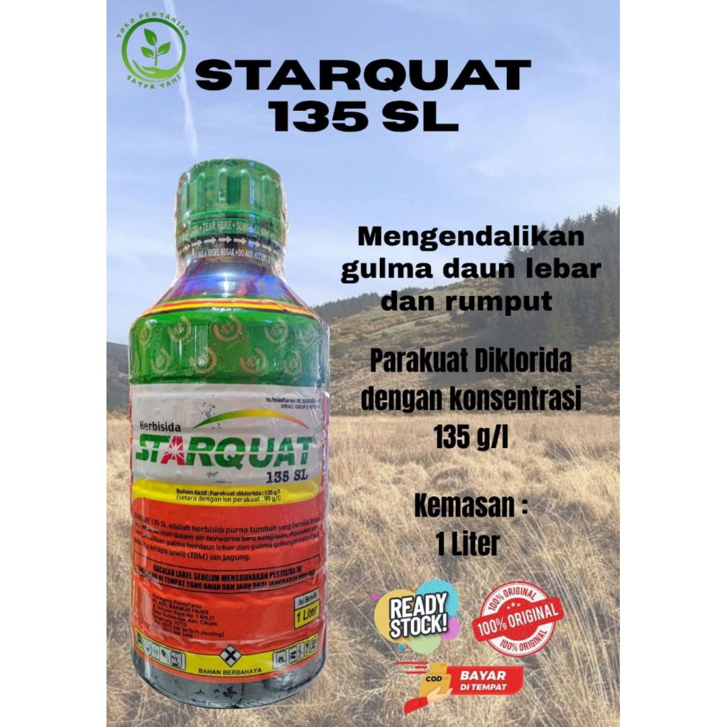 Herbisida STARQUAT 135 SL/1 Liter  Pembasmi Rumput Liar