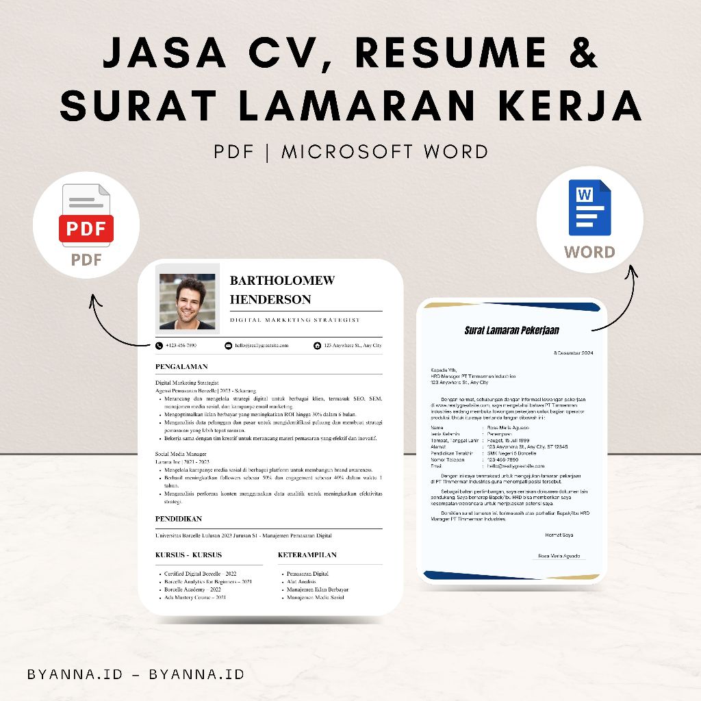 Jasa CV, Resume & Surat Lamaran