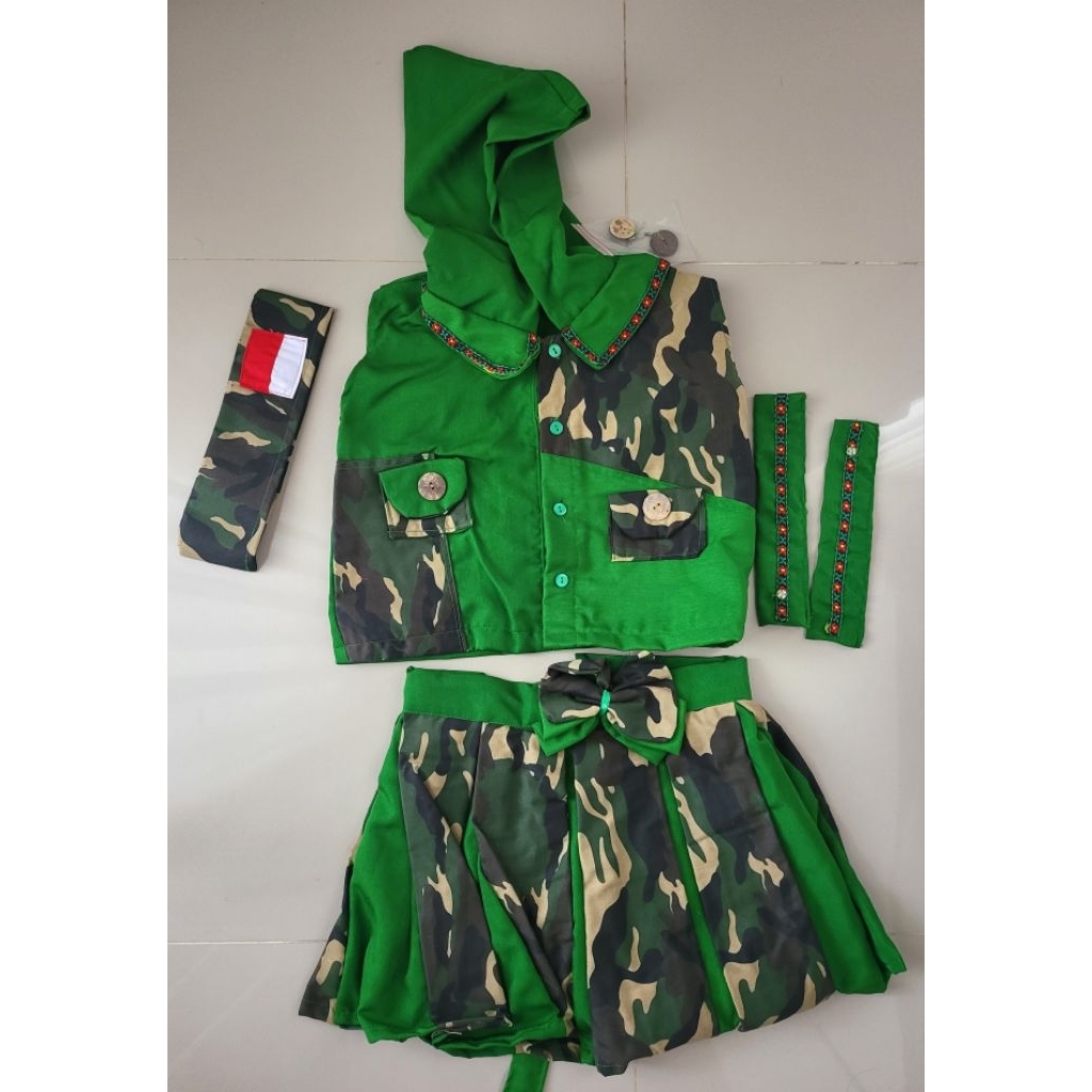 Kostum Fashion Show Army tentara (preloved)
